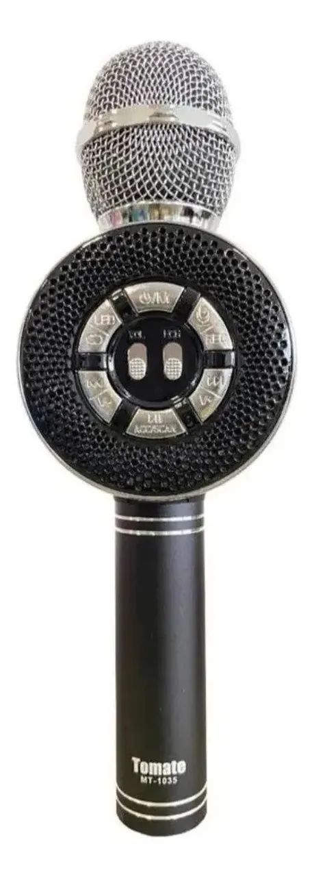 Microfone Karaoke Bluetooth Tomate MT-1035 Com Alto-Falante - Loja Coimbra Computadores  - Foto 3