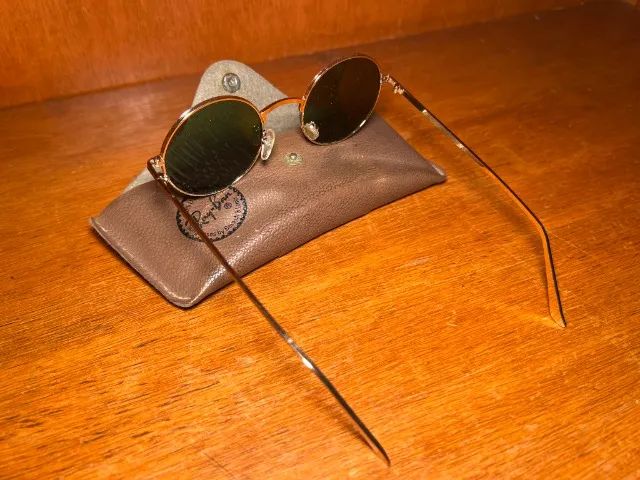 Óculos Ray-Ban Estilo John Lennon com Estojo - NUNCA USADO