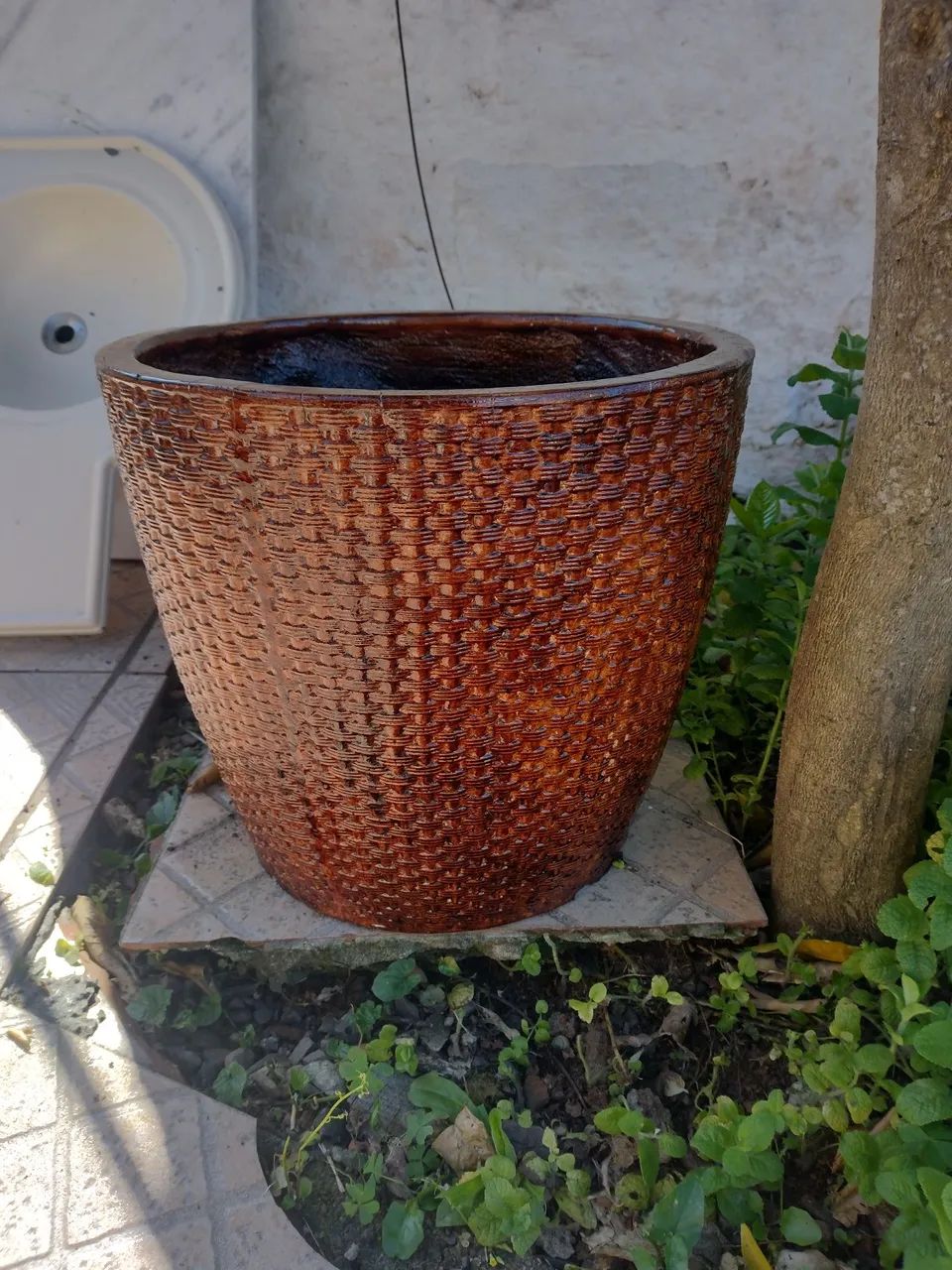 VASO DECORATIVO CIMENTO 