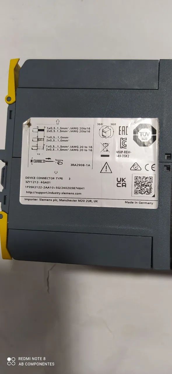 Modulo de Segurança Siemens Sirius 3SK2122-2AA10 - Foto 2
