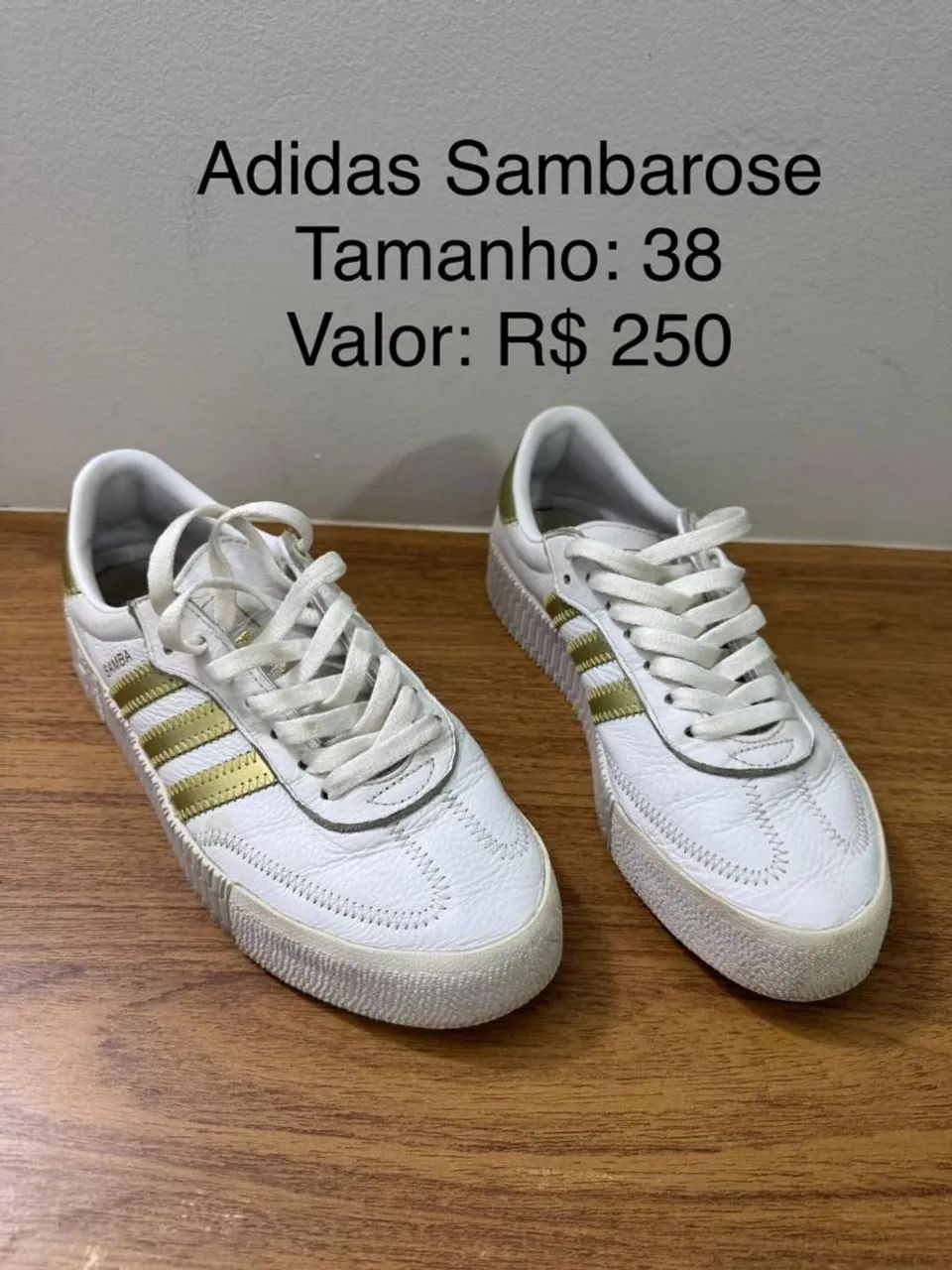 Tênis Adidas sambarose 38