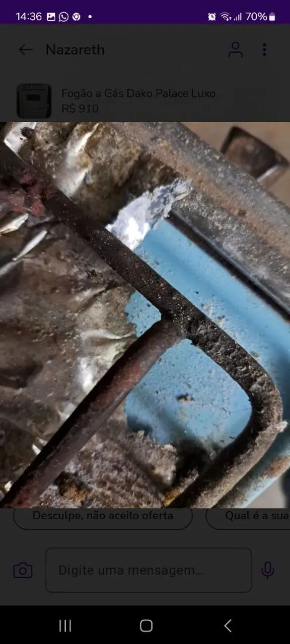 Fogão Continental 4 Bocas Usado - Foto 5