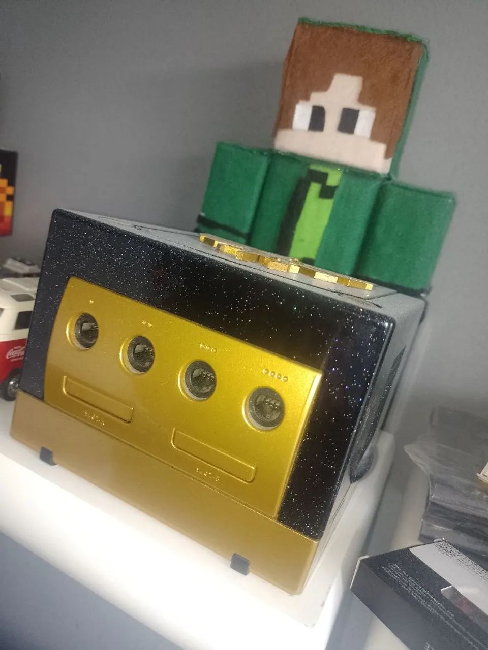Nintendo Game Cube pintura profissional (console e fonte) TAQUARA