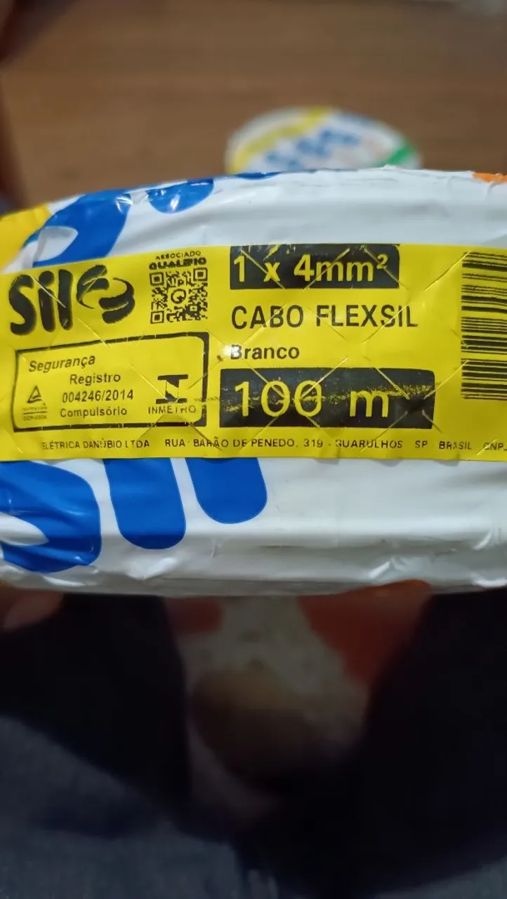 Cabo elétrico 4mm sil