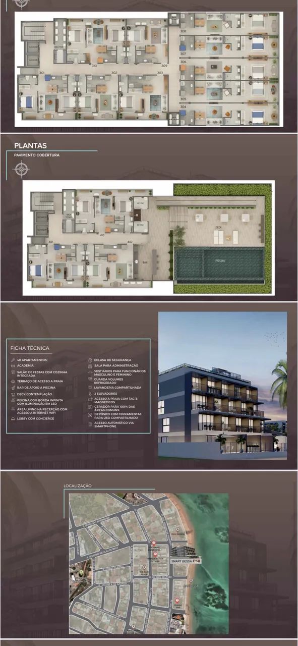 Apartamento para venda possui 53 metros quadrados com 1 quarto em Jardim Oceania - João Pe - Foto 2