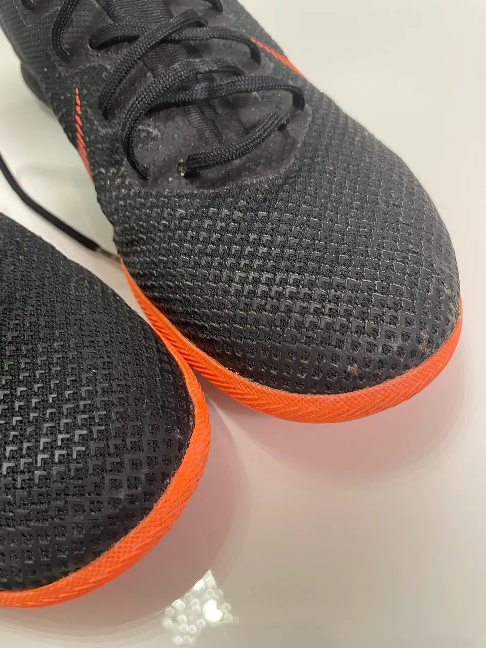 Tênis Chuteira Nike Mercurial VaporX 12 PRO IC Fast AF - Black/Orange - Foto 4