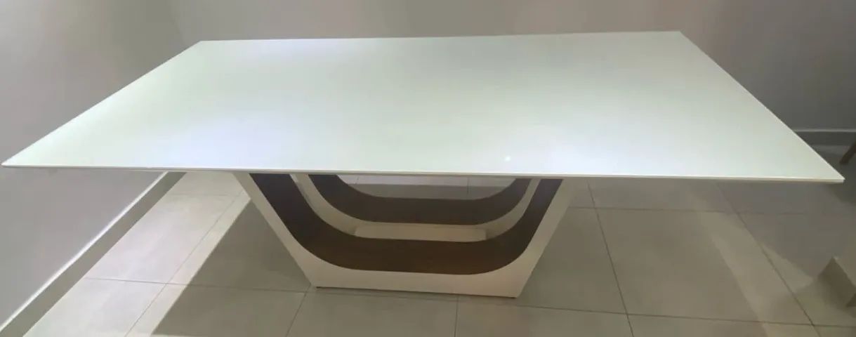 Vendo mesa de jantar branca - Foto 3