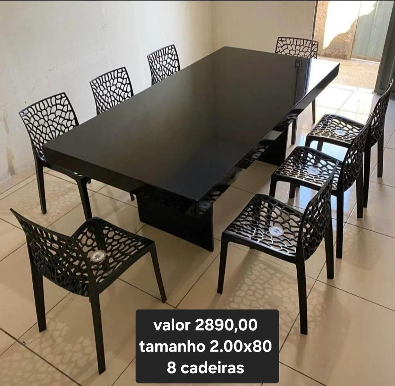 Mesa de ardósia pintada  - Foto 3