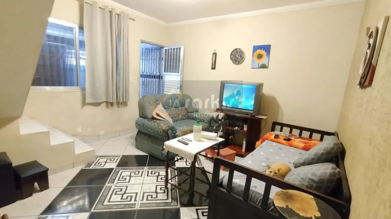 Sobrado para Venda em Praia Grande, Nova Mirim, 2 dormitórios, 1 banheiro, 1 vaga