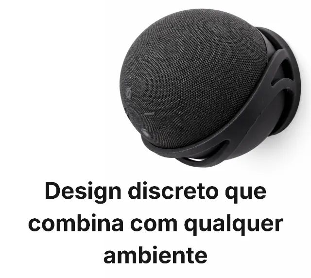 Suporte De Parede Para Alexa Echo Dot 4° E 5° Geração - Foto 2