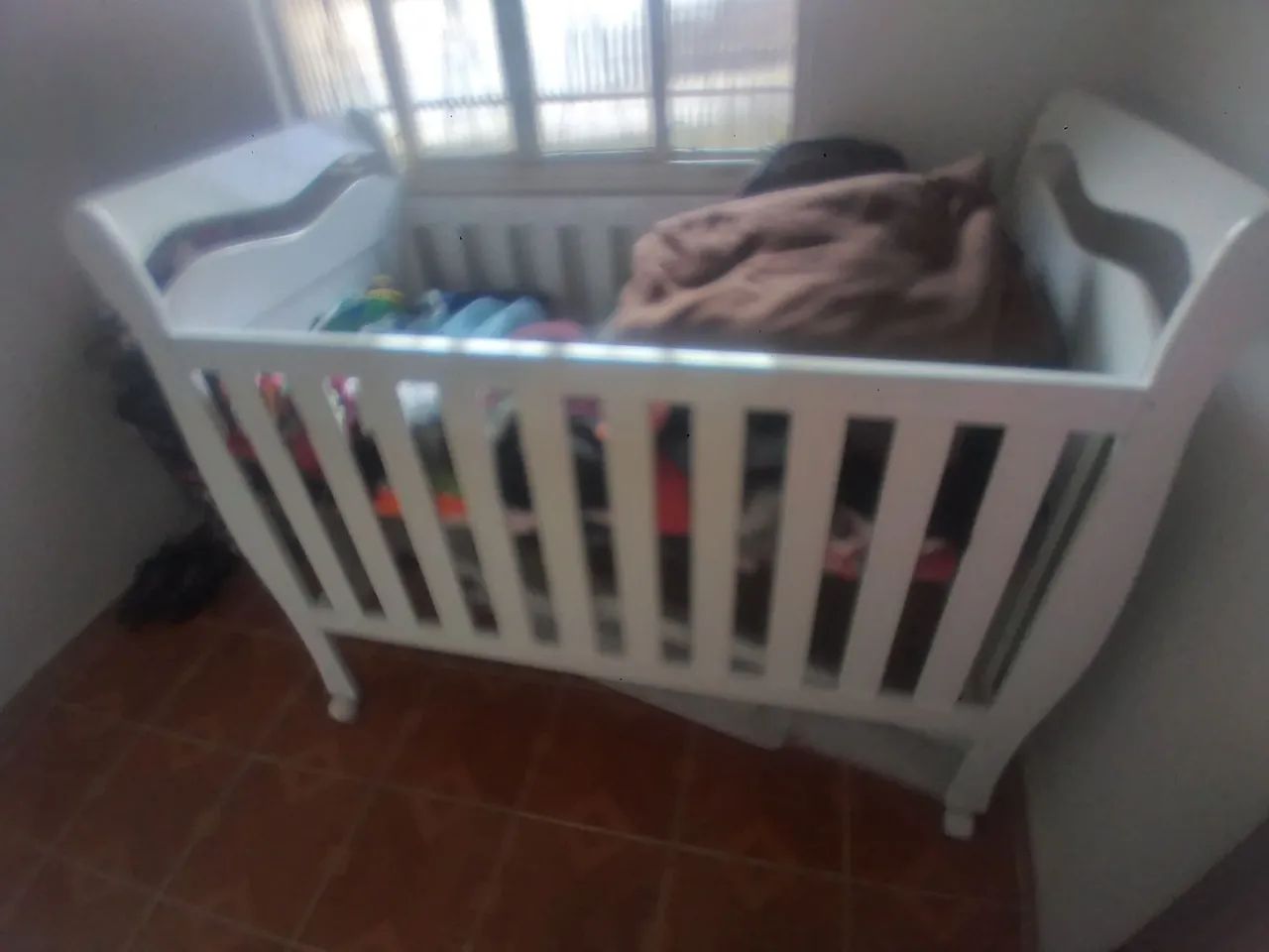 Berço de madeira branco - Foto 2