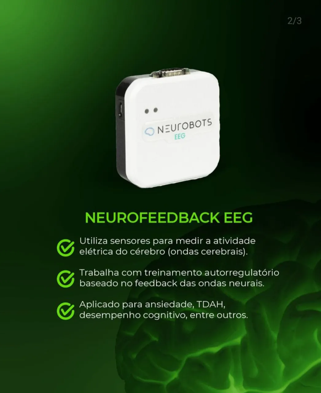 Neurofeedback EEG - Treinamento Cerebral / e Biofeedback. Os dois Aparelhos juntos