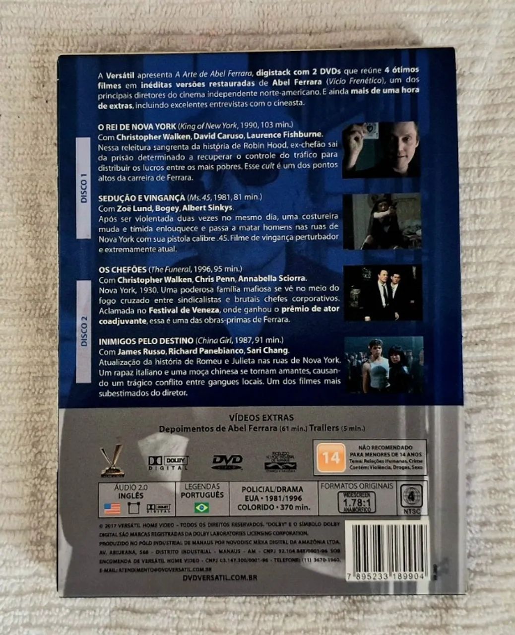 DVD A Arte de Abel Ferrara  - Foto 2