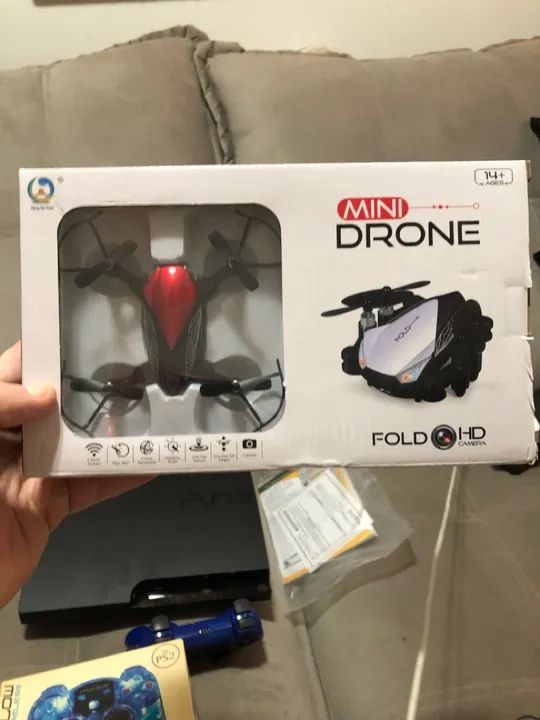 Mini Drone Dobrável com Câmera HD