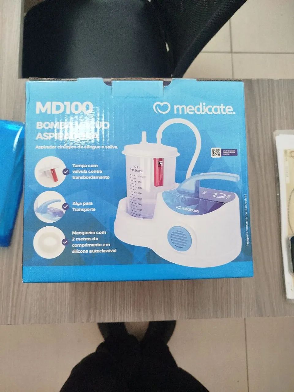 Bomba a vácuo aspiradora Md100-Medicate