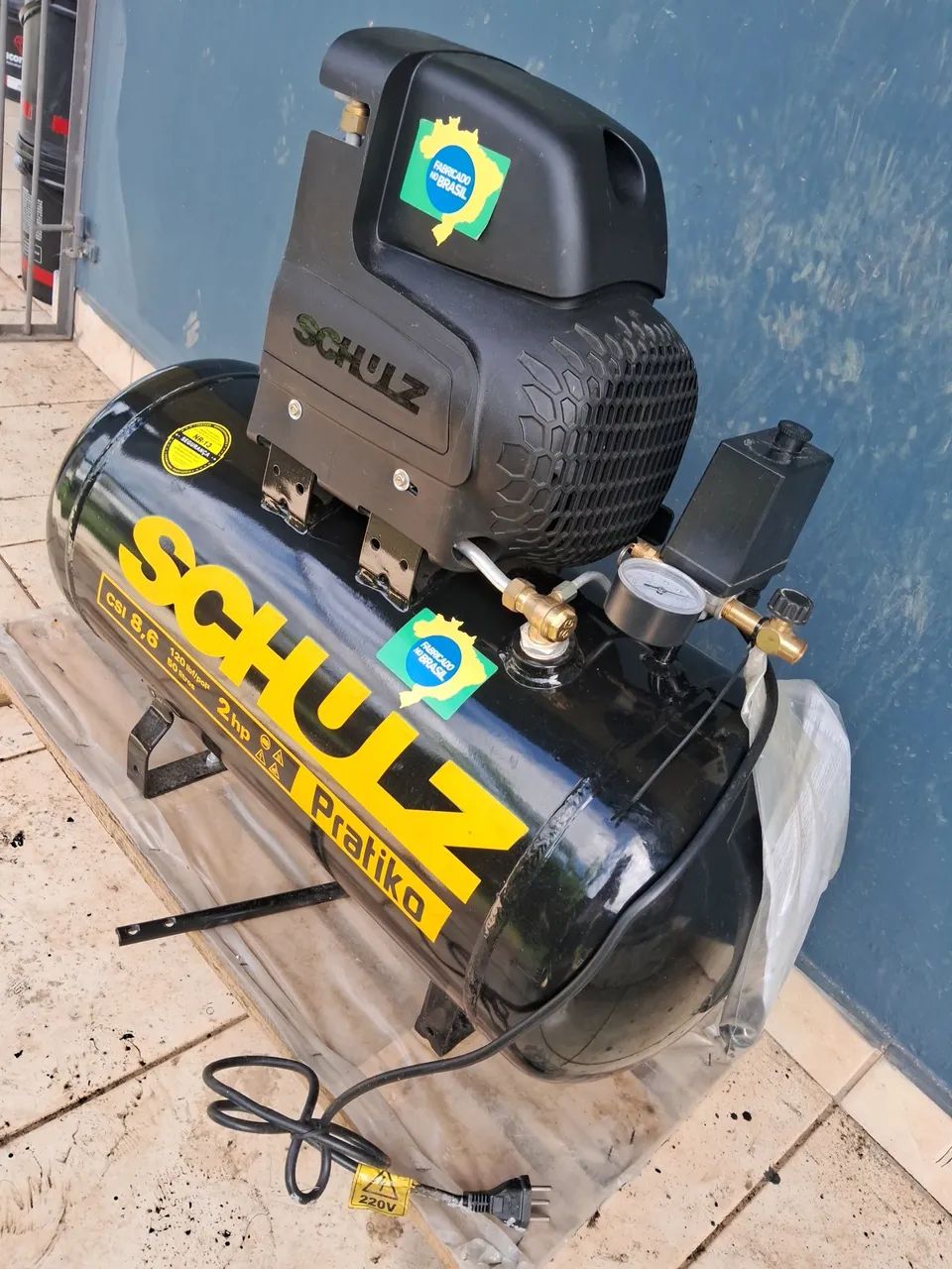 Compressor de ar Schulz 50 litros .  - Foto 6