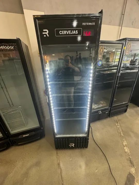 Visa Cooler Cerveja 570L Porta de Vidro Refimate promoção