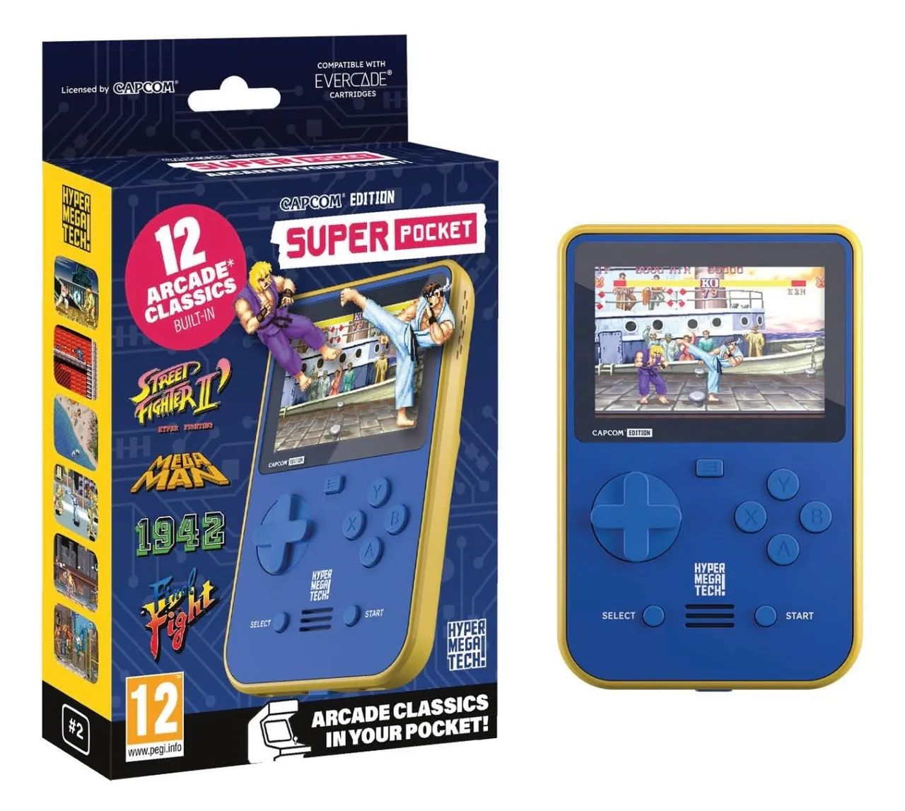 Capcom Super Pocket - 12 Arcade Classics Built-In