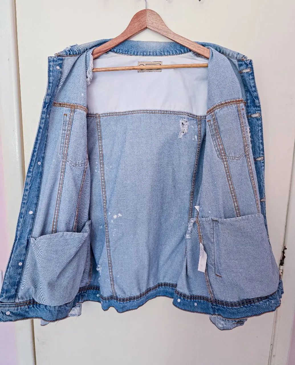 Jaqueta Jeans Destroyed - Foto 3