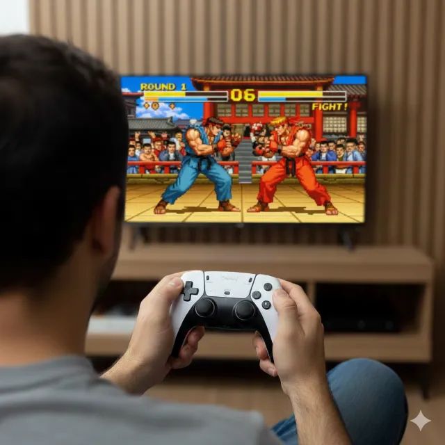 Game Retrô 4K +30mil Jogos Retrô Clássicos 2 Controles Sem Fio - Frete Grátis - Foto 4