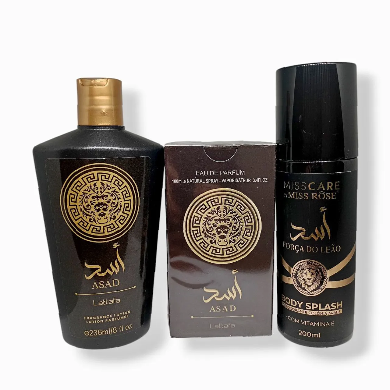 Kit Asad Perfume + Body Splash + Hidratante