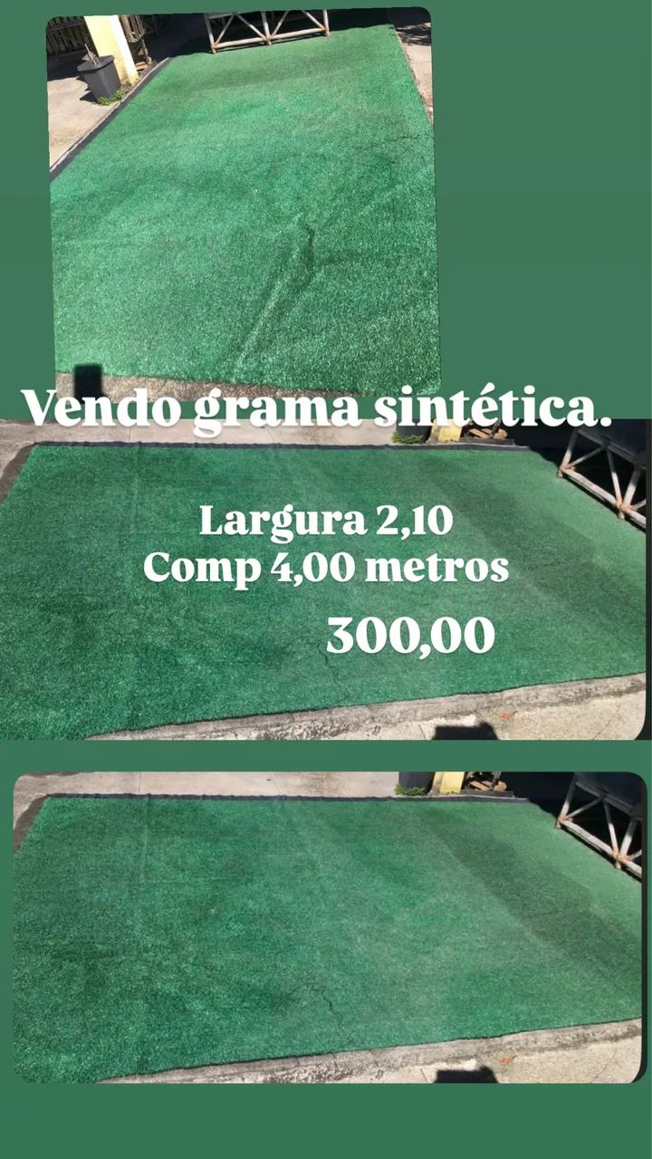 Vendo grama sintética ( Pouco tempo de USO )