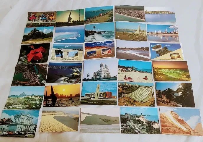Coleção de 132 Cartões Postais - COM ESCRITA - Foto 3