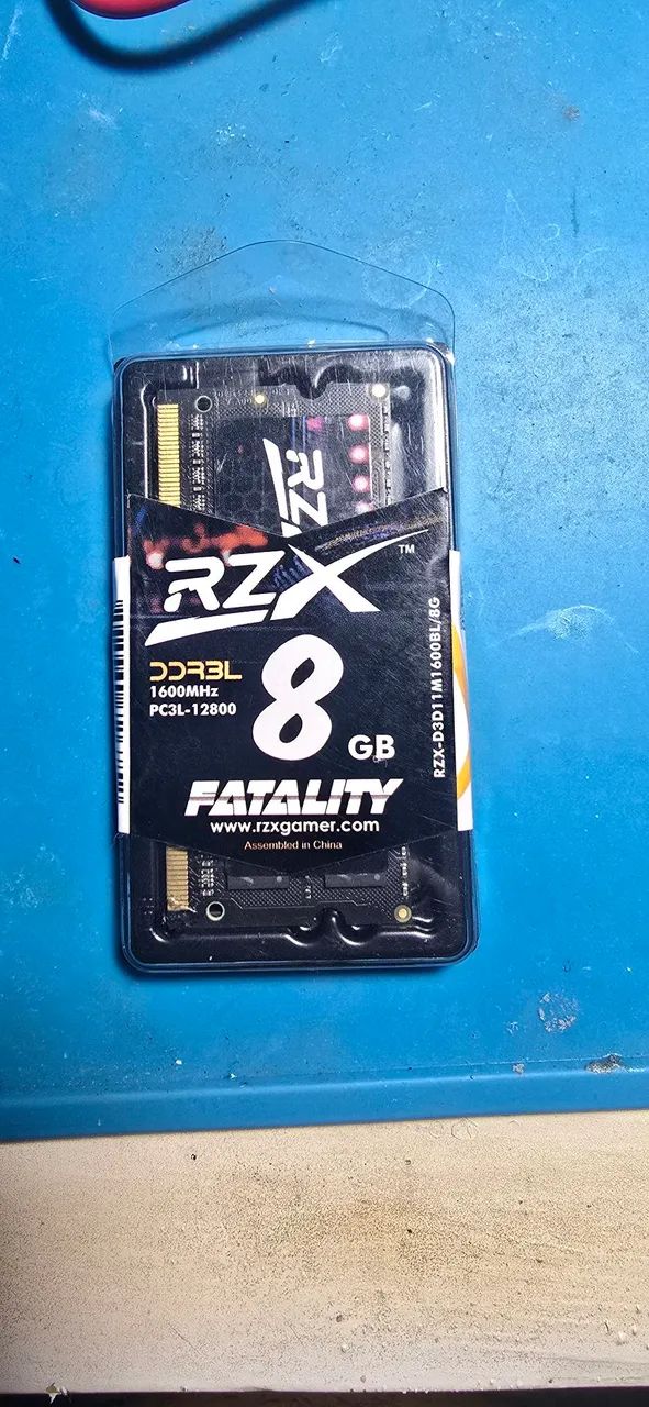 Memoria ram RZX 8gb ddr3 notebook 
