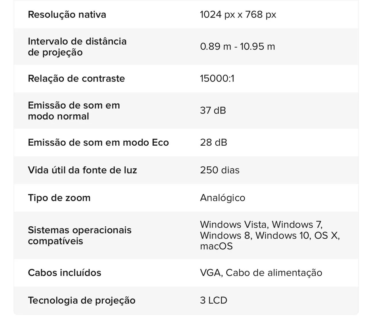 Projetor Epson PowerLite X41+ 3600lm branco - Foto 5