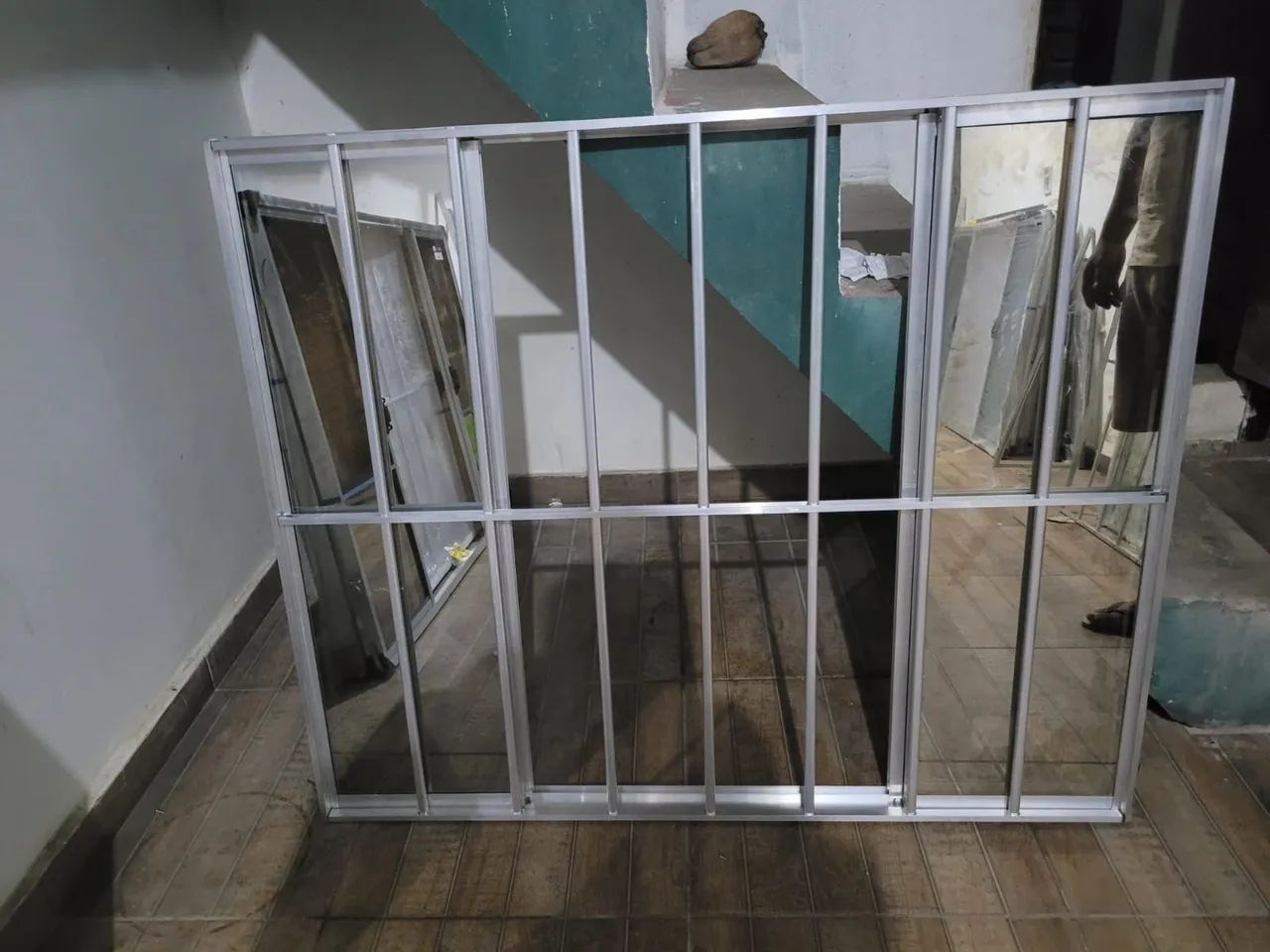 100X150 2 folhas com grade espelhada  - Foto 5