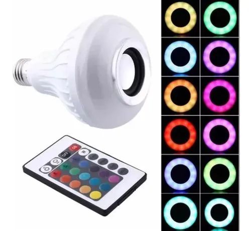 Lâmpada Som Bluetooth, Com Leds. - Foto 4