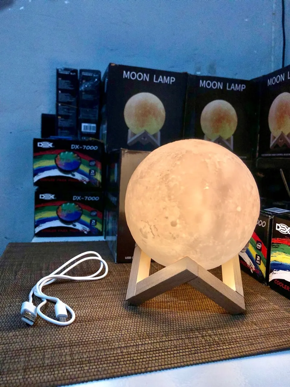 Luminária Lua Cheia 3D - Decoração e Iluminação