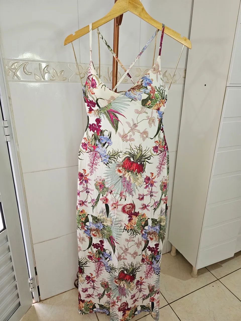Vestido Longo Floral Marcia Mello