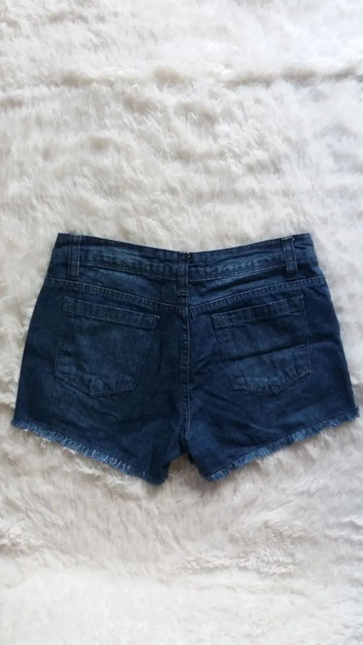 Short jeans pool, barra desfiada / Tam 38 - Foto 2