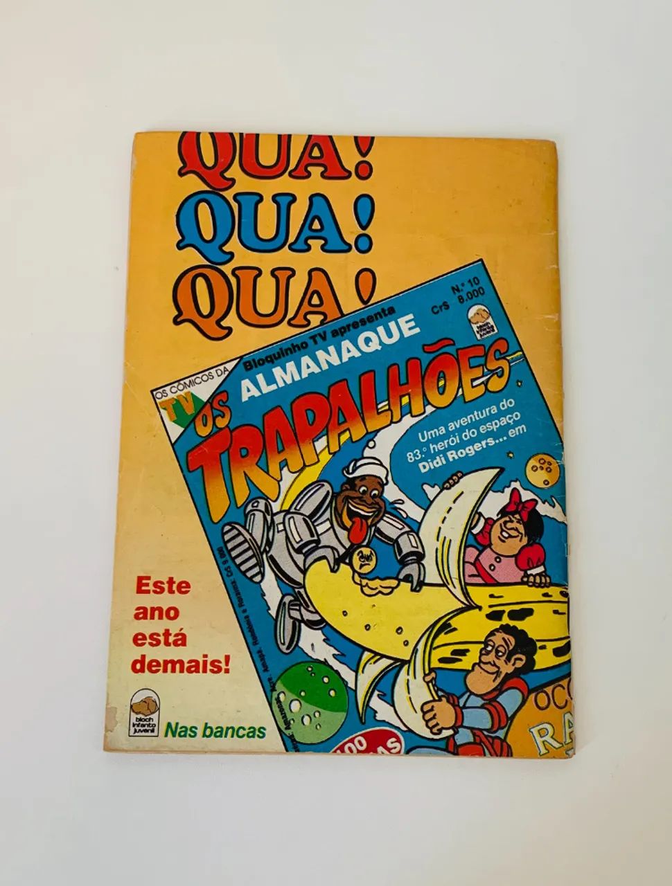Gibi Aventuras do Didi 40 - Os Trapalhões Bloch 1985 -Dedé Mussum