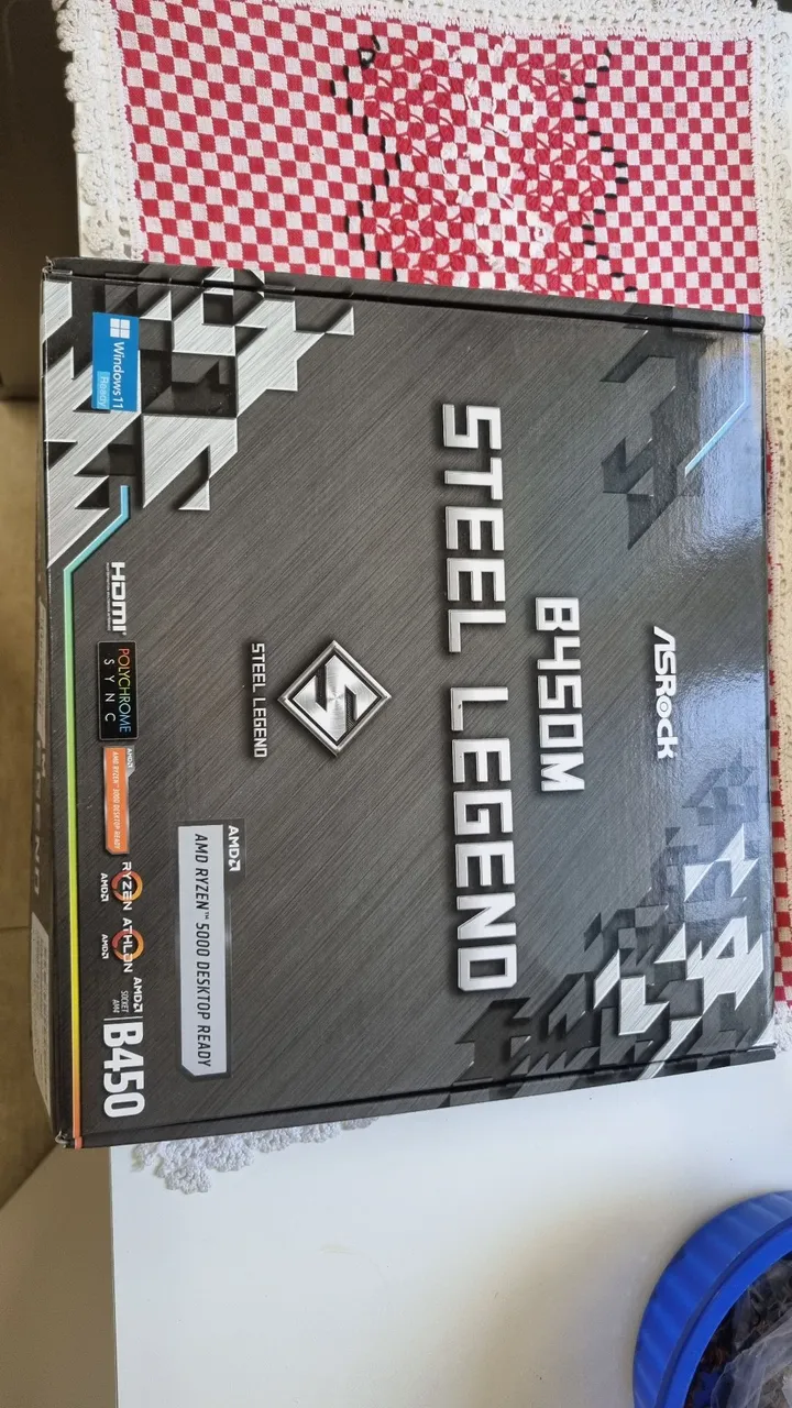 Placa-Mãe ASRock B450M Steel Legend