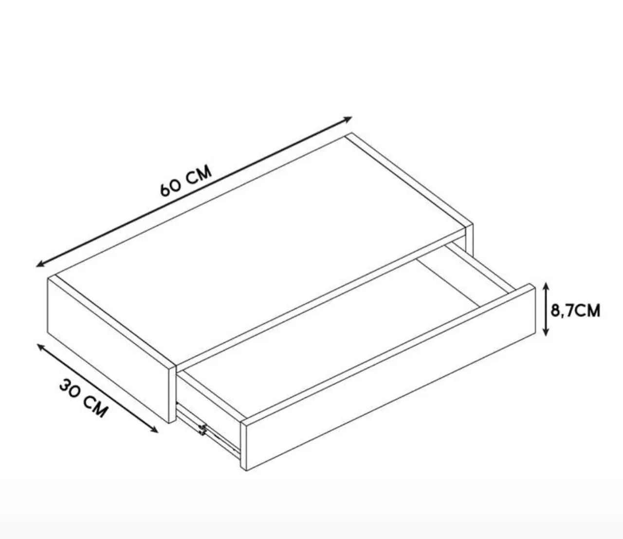 Brand-new wall-mounted dressing table in original packaging