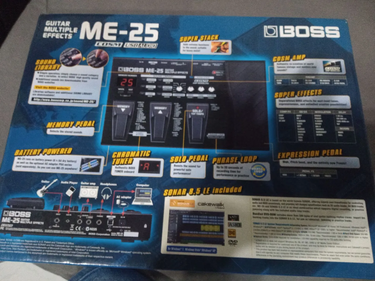 Pedal Multi-Efeitos Boss ME-25 - Novo