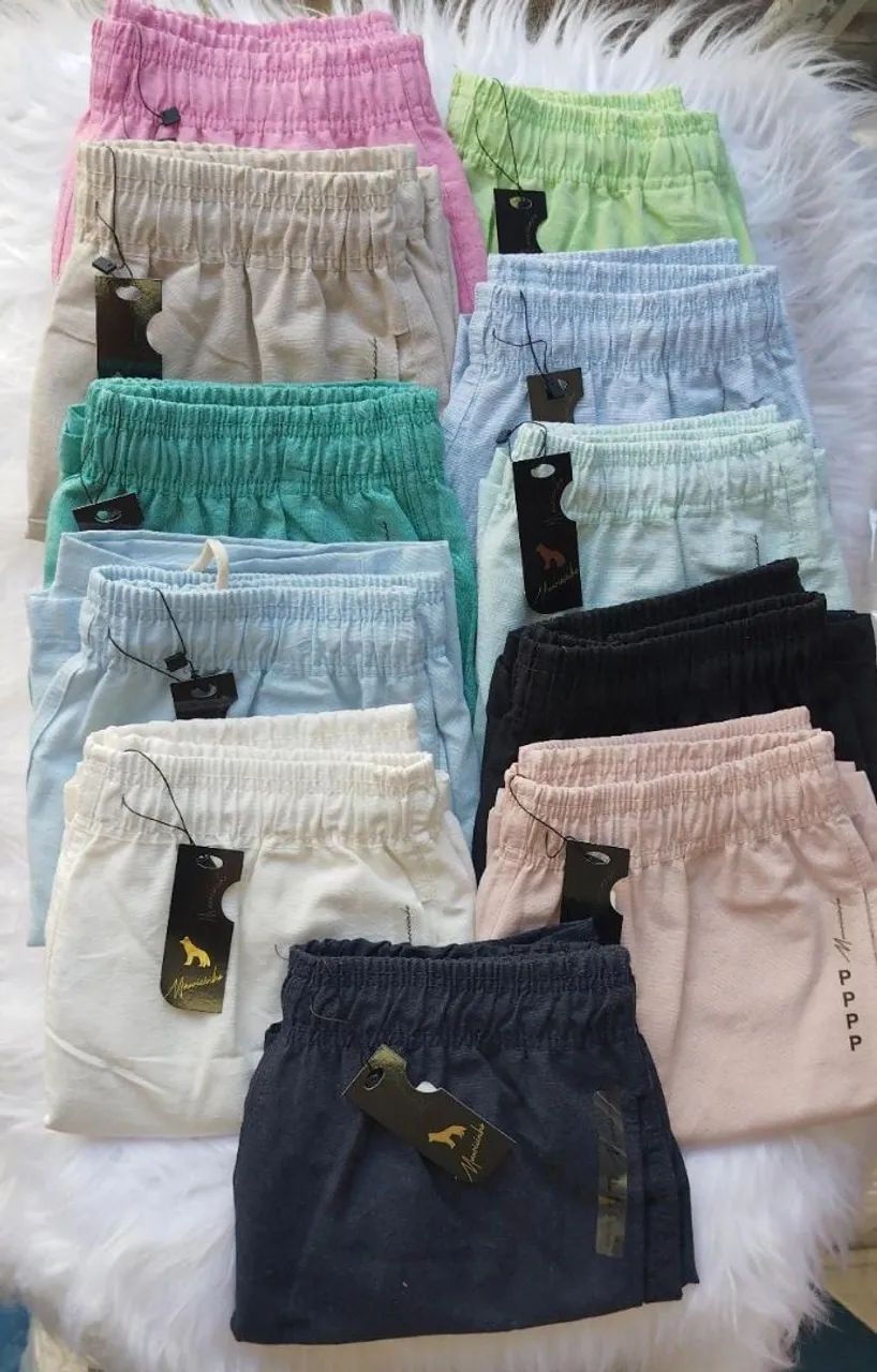 Shorts de linho - diversas cores e tamanhos