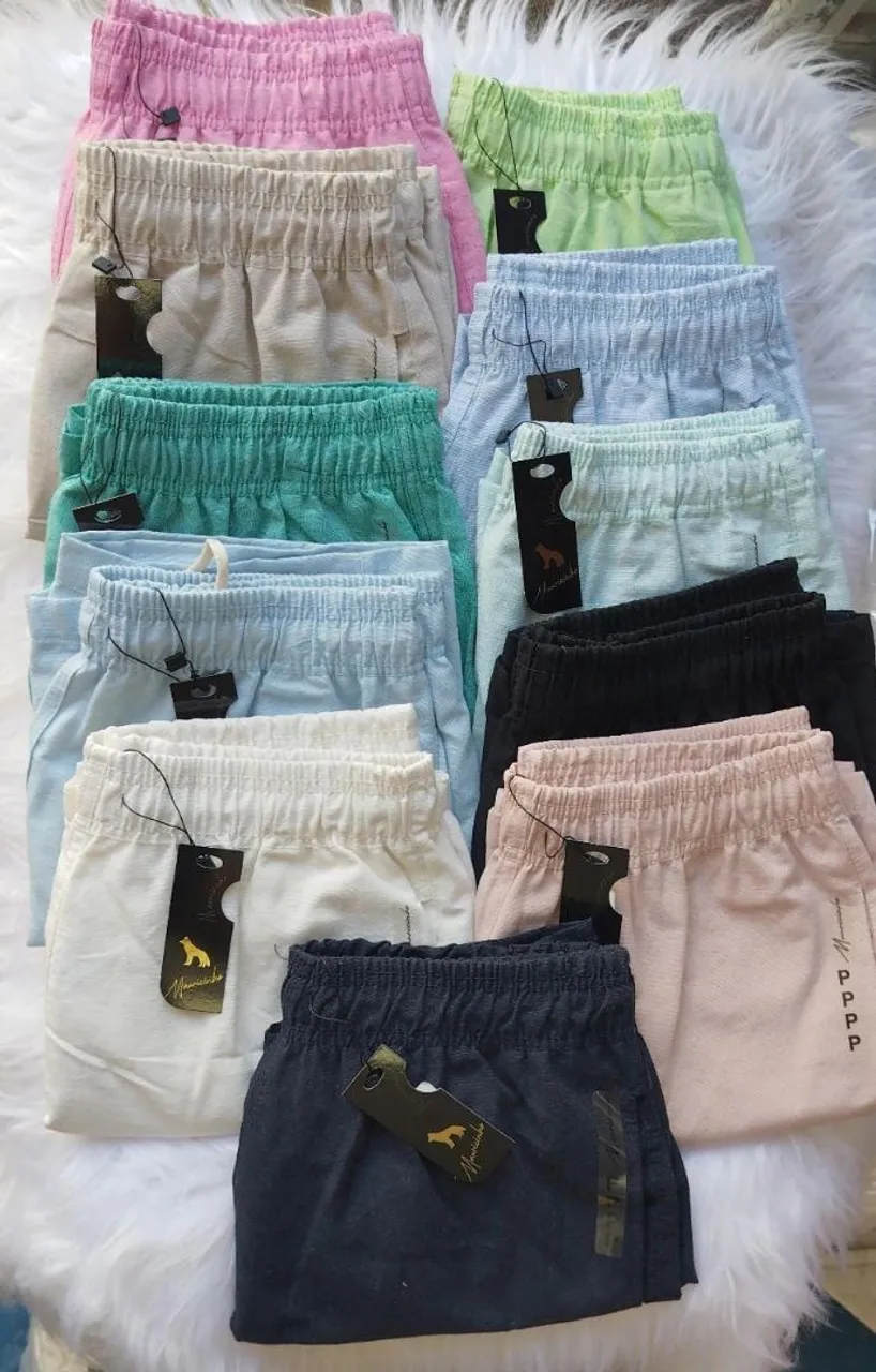 Shorts de linho - diversas cores e tamanhos