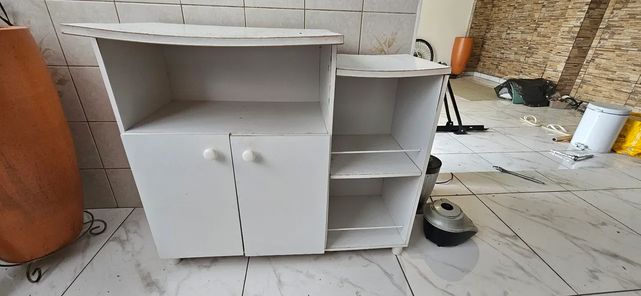 Armário Branco Multiuso DOAÇÃO 