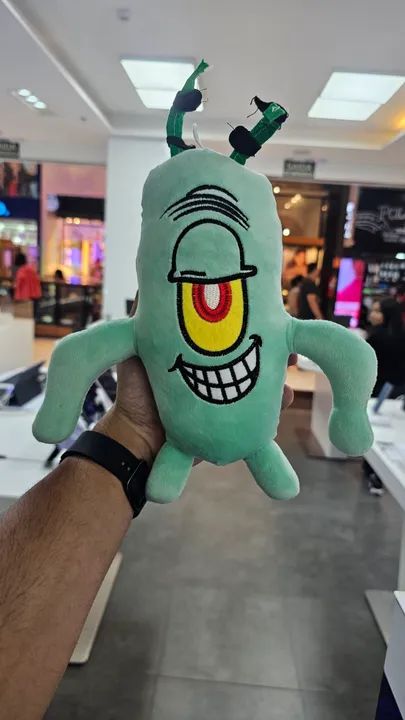 Boneco de Pelúcia Plankton - Bob Esponja