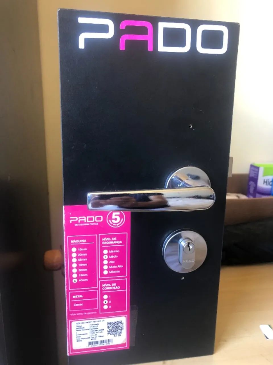 fechadura Pado concept roseta 401E CR - Foto 2