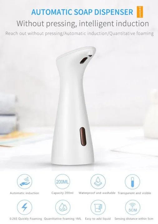 Dispenser de Sabão Automático 200 Ml - Foto 4