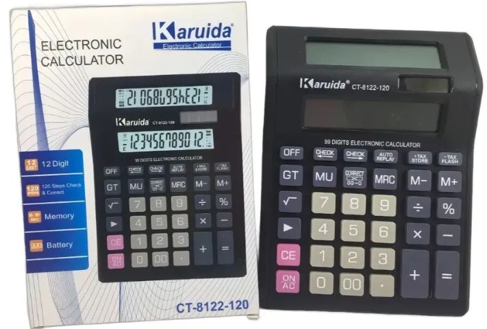 Calculadora Karuida kk-6188 Visor duplo 12 Dígitos Teclas Grandes - Foto 5