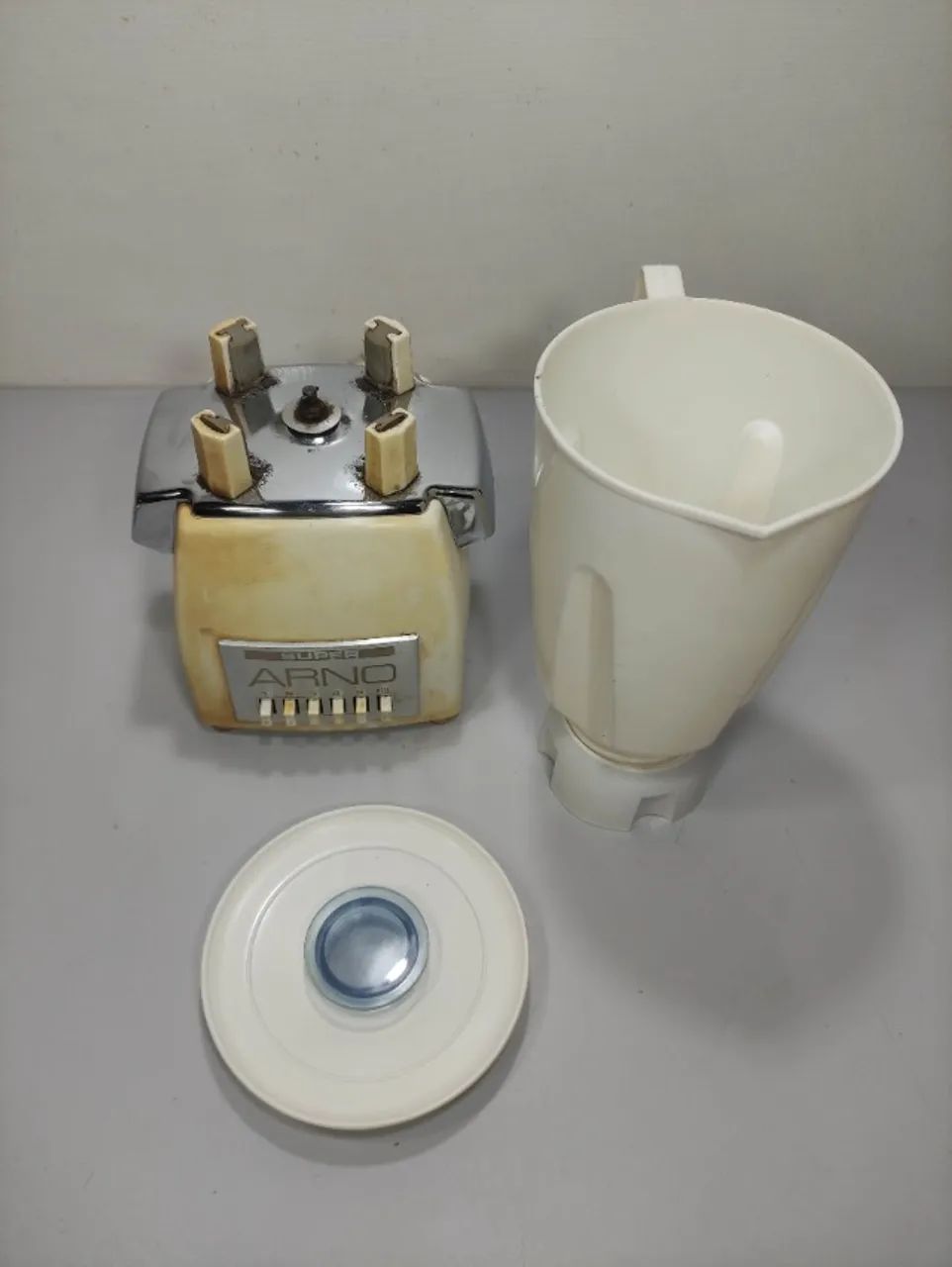 Liquidificador Arno Super Antigo 110v Funcionando 240w Lcb - Branco (Usado) - Foto 6