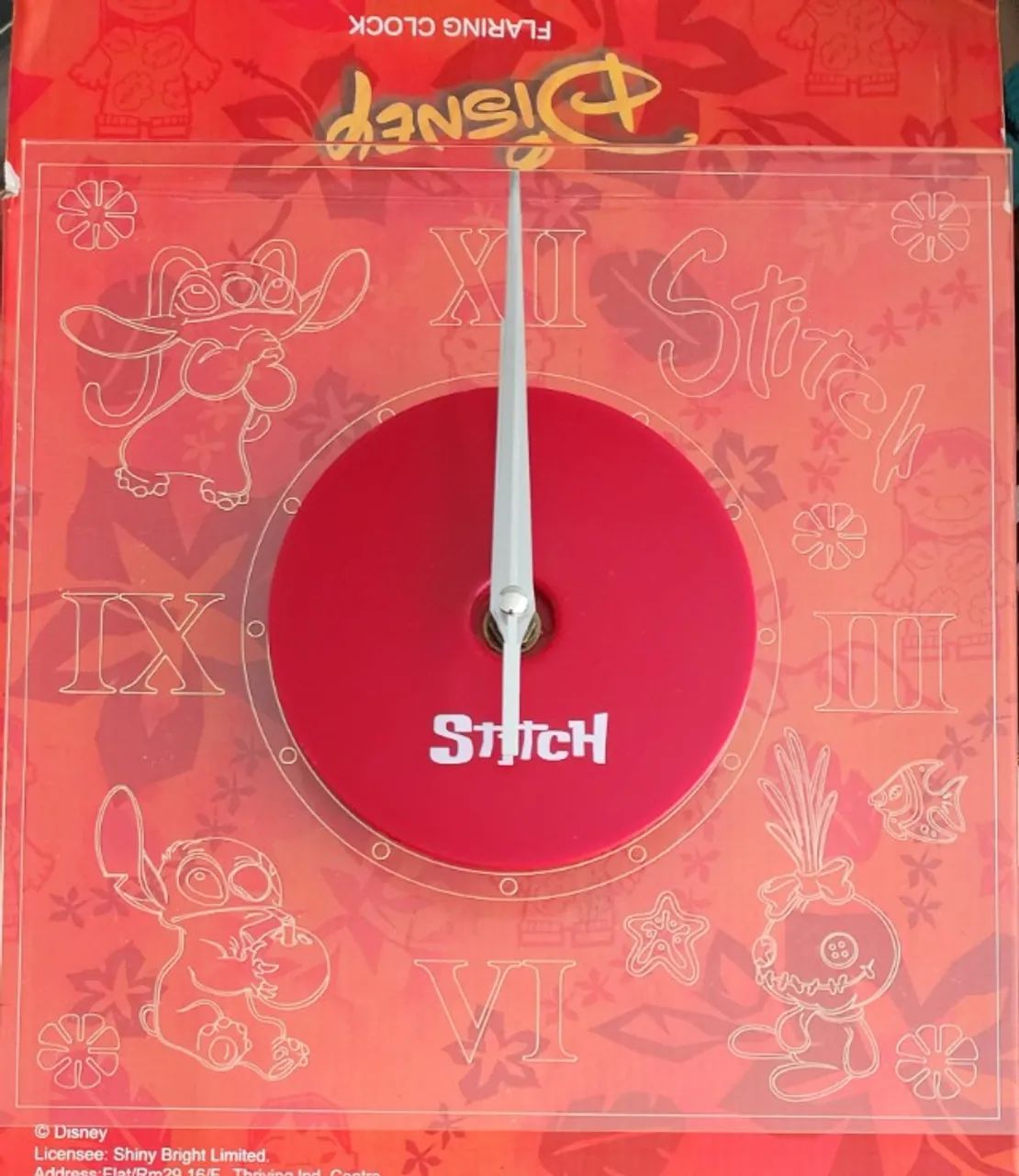 Relógio de Parede - Lilo & Stitch Disney