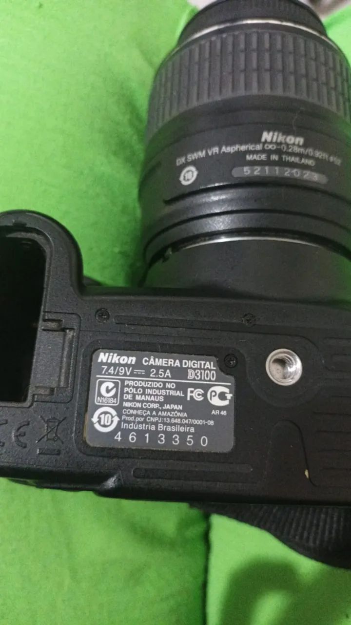 máquina fotográfica D3100 MARCA NIKON - Foto 3