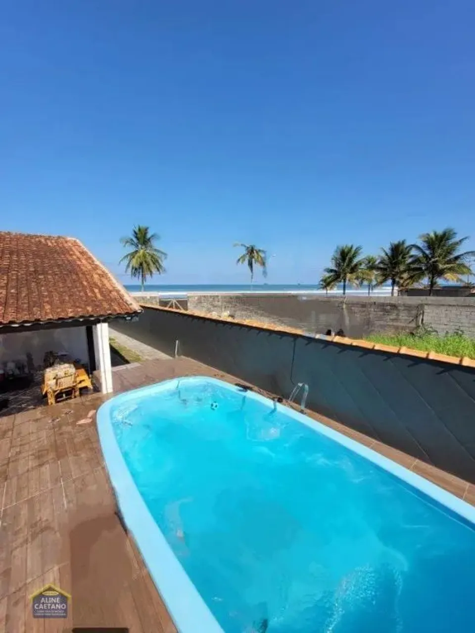 Casa com Piscina Frente-Mar em Mongaguá! - Cód: ACT3192
