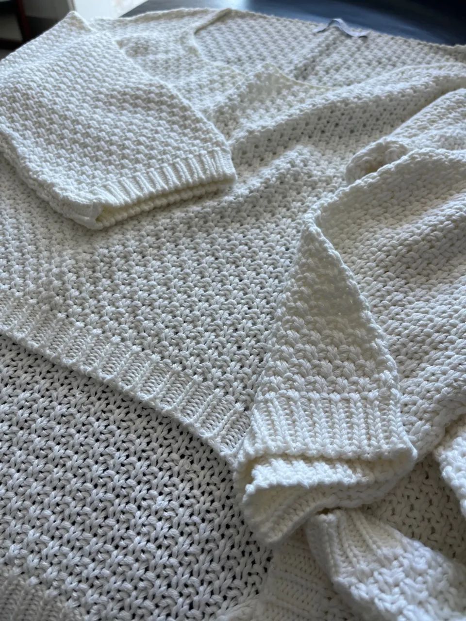 Blusa de Crochê Off White-Le Lis Blanc - Foto 4